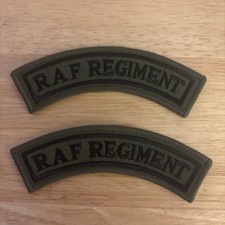 Pair Of Royal Air Force RAF Regiment Patch Badges Specialist Corps British Pair Of Royal Air Force RAF Regiment Patch Badges Specialist Corps British