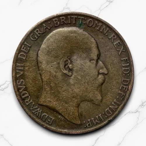 1909 Edward VII Penny — photo from another recent sale