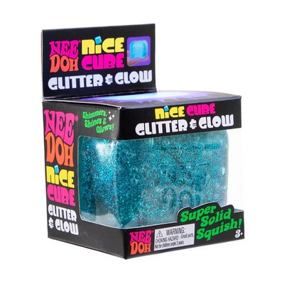 NeeDoh Glitter and Glow schöner Würfel schneller Versand neu & versiegelt Original