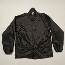Rothco Security Coach Jacket XXL Black Lined Nylon Snap Front Workwear