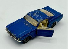 Ford Mustang Fastback 2+2 bleue - Corgi Toys 320 - 1965/66 - Etat Correct