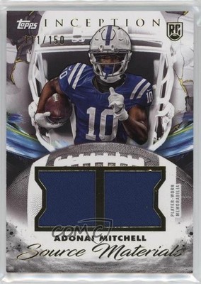 2024 Topps Inception Source Materials /150 Adonai Mitchell #SM-AM Rookie RC 3hd