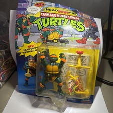 TMNT Head Droppin Mike Michaelangelo Unpunched New Sealed Vintage 1991