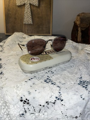 Fossil Sunglasses CS1021BRN Glass Lenses 50-20-140 Fossil 210 Sunglasses Silver Metal Frame UV400 50-20-140  main image 2