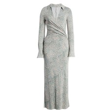 Free People Shayla Floral Long Sleeve Wrap Dress Size XS