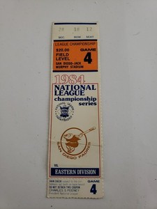 1984 MLB National League Championship Game 4 - Chicago Cubs at San Diego Padres