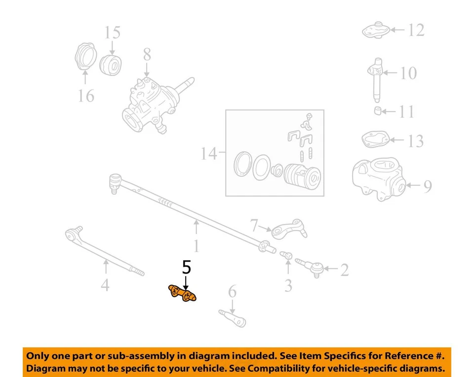 Chevrolet GMC C3500HD C2500 1991-2002 KIT DE AJUSTE STRG LNKG INC 26023006 NUEVO Foto 2 de 3