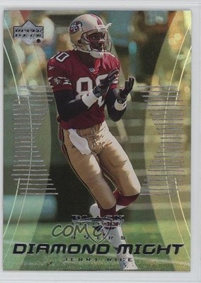 1999 Upper Deck Black Diamond Might Jerry Rice #DM7 HOF 1tw3