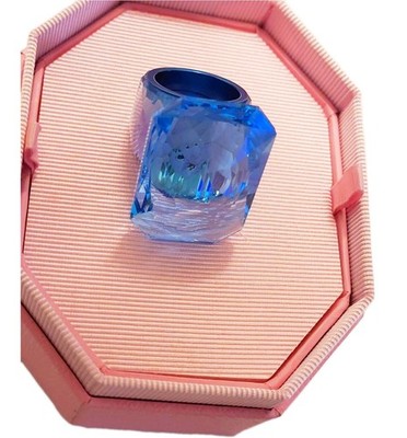 Swarovski Lucent Cocktailring Blau Gr. 58 neu  ungetragen NP 280 