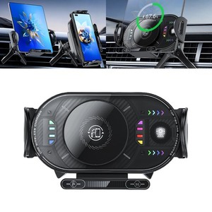 Universal Car Air Vent Mout Cell Phone Holder Wireless Fast Charger iPad Stand
