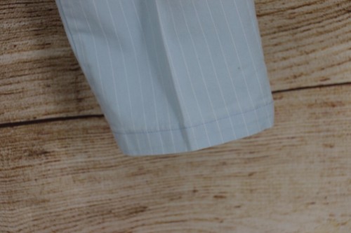VINTAGE Riders Stretch Womens Sz 12 M High Rise Pinstripe Straight Leg Pants Blu - Picture 4 of 11