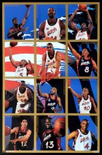 Team USA Basketball Atlanta 1996 Olympics DREAM TEAM 12-Player POSTER 23x35