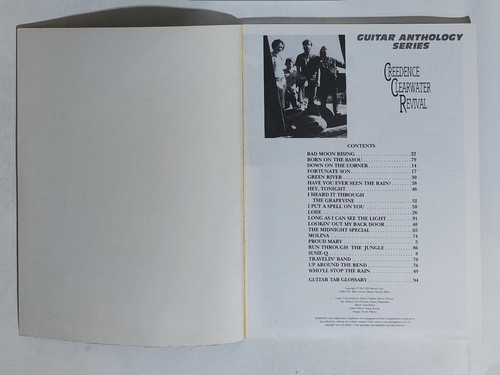 47890 MUSIKPARTITUR - Creedence Clearwater Revival - Guitar Edition 1991 - Bild 2 von 4
