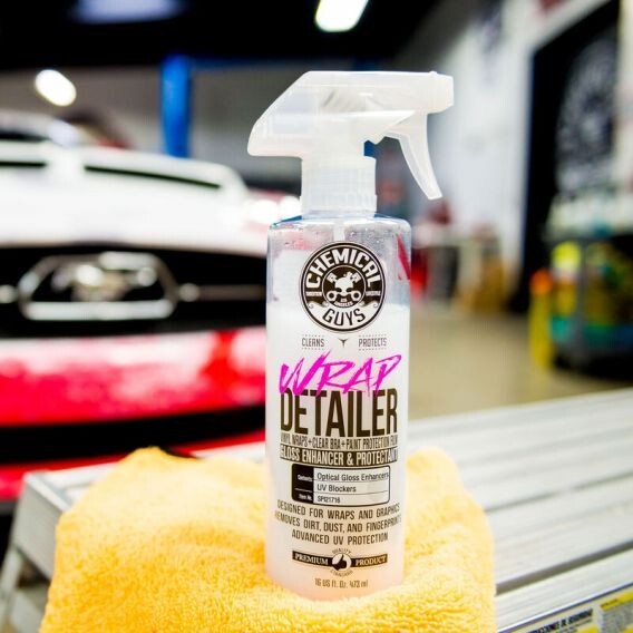 CHEMICAL GUYS VINYL WRAP DETAILER SPRAY GLOSS ENHANCER CLEANS AND