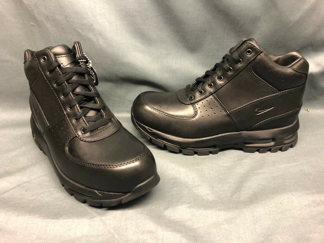 Mens Nike Air Max Goadome BOOTS Shoes Black Leather Size 8.5 865031 009 for sale online | eBay