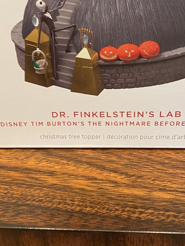 Hallmark 2024 The Nightmare Before Christmas Dr. Finkelstein's Lab Tree Topper - Picture 4 of 7