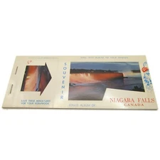 Niagara Falls Canada Souvenir Photo Postcard Album Book
