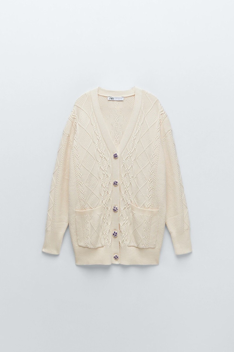 SOVEREIGN／knit cardigan Distressed Crystal Cardigan – AREA