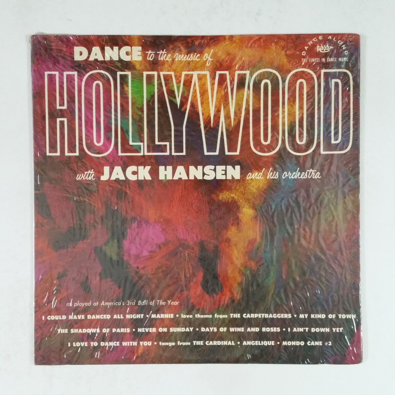 JACK HANSEN Dance Along Hollywood DALS1318 LP Vinyl VG+ near ++ Cover Shrink