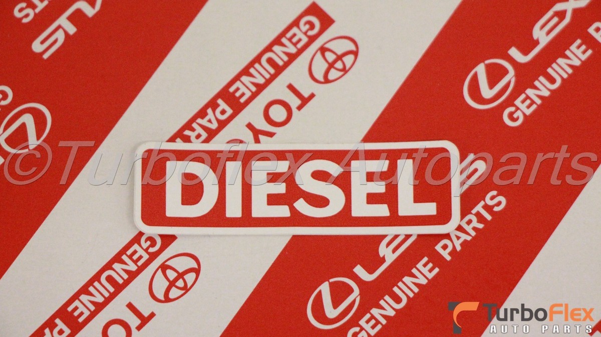 Toyota Diesel Fuel Caution Decal Label for Fuel Door 74559-89101