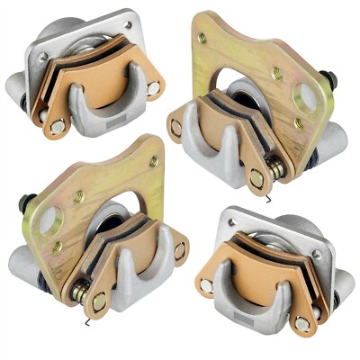 Front Left Right Brake Caliper & Pads for Polaris Ranger 500 2005-2007 2011-2013