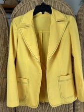 Joyce Small Vintage 1970s Polyester Jacket Yellow