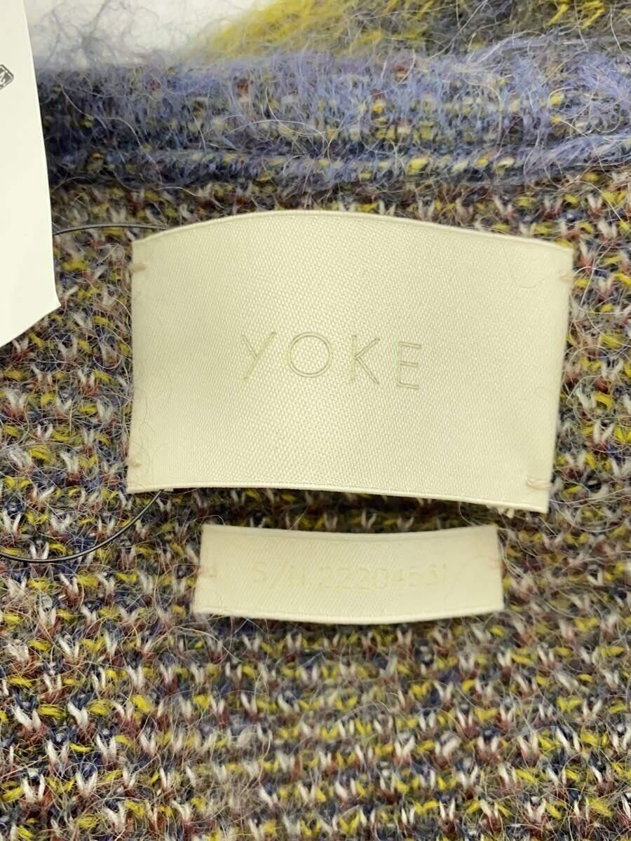 YOKE YK22AW0414S 22AW STILL JACQUARD CARDIGAN 3 MOHAIR Blue YOKE YK22AW0414S 22AW STILL JACQUARD CARDIGAN 3 MOHAIR Blue