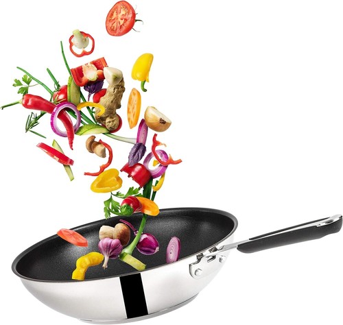 Tefal Jamie Oliver Edelstahl Wokpfanne 28 cm Induktion Antihaftbeschichtung - Bild 4 von 7