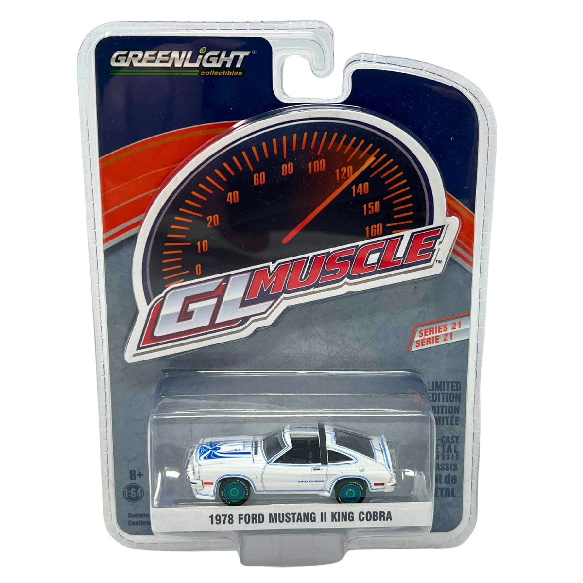 Ford Mustang II Cobra II, Weiss/grün, 1978, Modellauto, Fertigmodell, Greenlight 1:18 : Greenlight
