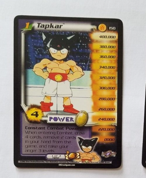 DRAGON BALL Z TAPKAR CARD # 150 SCORE 2002 5 STAR RARE CCG | eBay