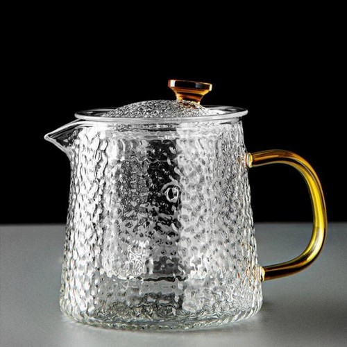 Tetera de vidrio 450-1000 ml moderna transparente fácil de llenar tarro de café sólido con tapa - Imagen 6 de 28