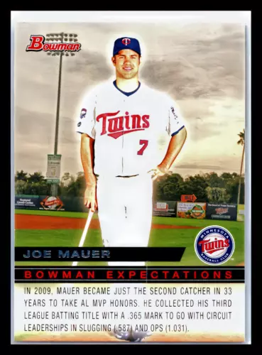 2010 Bowman Expectations #BE13 Joe Mauer & Buster Posey