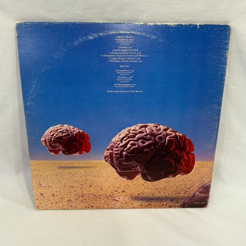 RUSH Hemipheres LP RED VINYL 1ST Press OG 1978 SANR-1-1015 POSTER Vinyl is VG+ - Picture 10 of 18