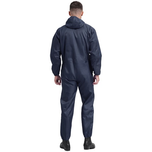 Mens Coverall Flame Jumpsuit Resistant Hooded Mechanic Dungarees Halloween Work - Picture 21 of 50