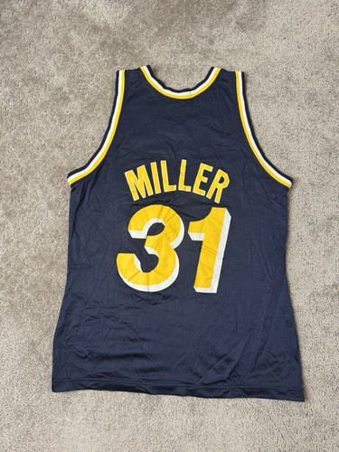 Vintage Men’s Jersey #31 Reggie Miller Indiana Pacers Champion Jersey, Size 44