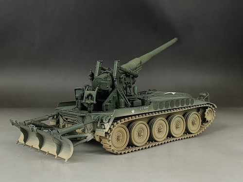 1/35 Built U.S M107 175mm Self-Propelled Gun Vehicle Model - Picture 11 of 19