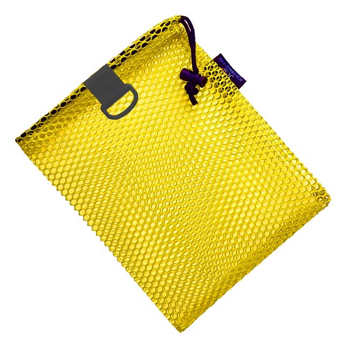 Bolso con cordón de malla de nailon con anillo en D, aprox. 8x10 - Imagen 14 de 14
