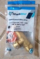  Lot 0f 4  SharkBite 3/4" x 3/4" x 3/4" Brass Slip Tee NEW 127A U3370LFZ