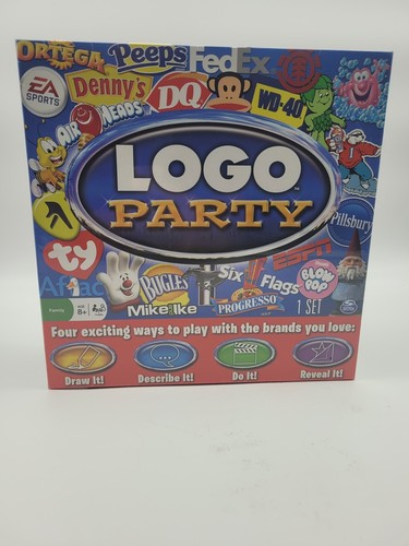 LOGO PARTY FAMILY GAME AGE 8+ Spin Master Board Game
