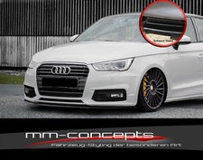 Cup Spoilerlippe SCHWARZ für Audi A1 8X 8XA Frontspoiler Spoilerschwert 
