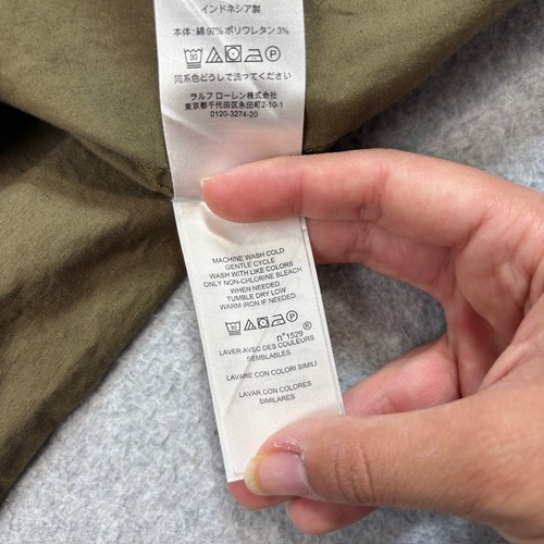 Lauren Ralph Lauren Cargo Dress Woman 14P Olive Green Button Heritage Academia - Picture 5 of 8