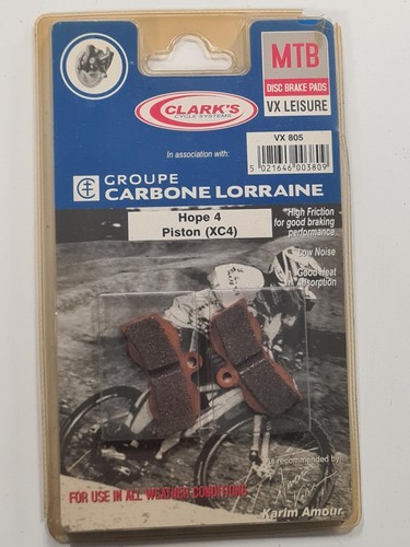 CLARK'S XC4 Sintered Disc Brake Pads VX805. MTB, Cycling. - Picture 1 of 4