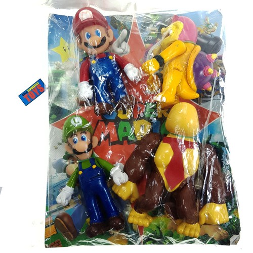 Mexican Bootleg ko Super Size Mario Figure set 5" Luigi Bowser Donkey Kong - Picture 10 of 10