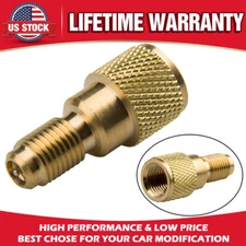 A/C Tank Adapter Can Tap 1/4" SAE Male to 1/2" ACME Female Kit Quick Coupling