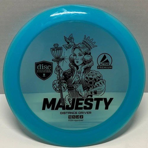 Discmania Majesty- Active Premium Distance Driver: Blue (175g) Good Condition