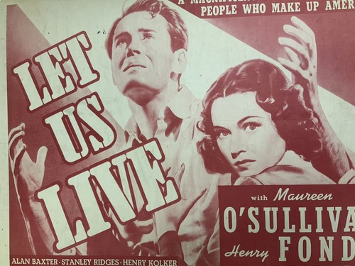 Let Us Live 1947 Original Movie Poster Henry Fonda YeOldePosterCom - Picture 8 of 12