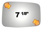 New Convex Right Replacement Mirror For 11-12 Honda CR-Z W/O Backing Plate