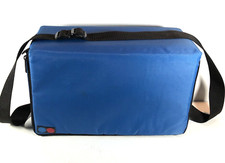 Vintage 60 Cassette Tape Storage Holder Carrying Case. Blue Teal