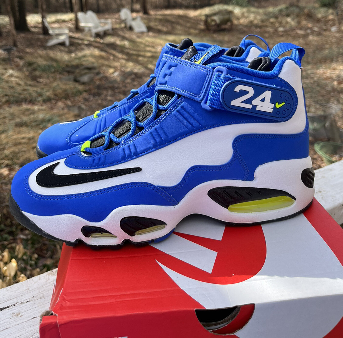 Nike Air Griffey Max 1 DS Size 9 Varsity Royal Black Volt Nike Air Griffey Max 1 DS Size 9 Varsity Royal Black Volt