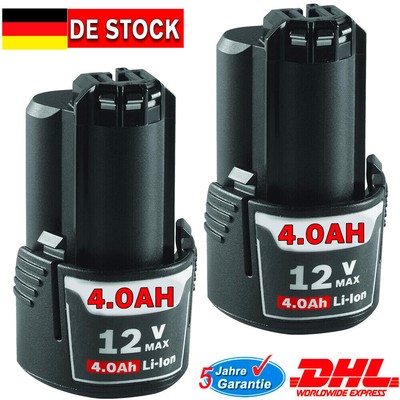 2x 4800mAh 10.8V/12V Li-ion Akku Für Bosch GSR GOP GOS GDR GWI GSA GMF BAT411 DE